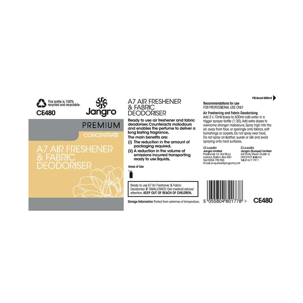 dosing instructions for a7 air freshener ce480