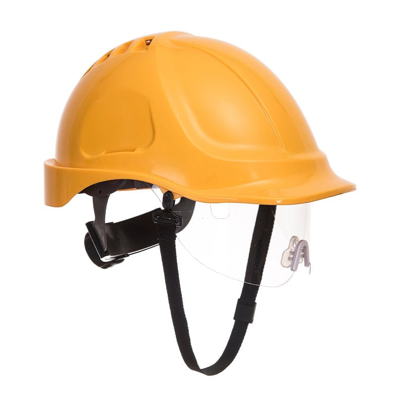 endurance visor helmet pw55 yellow