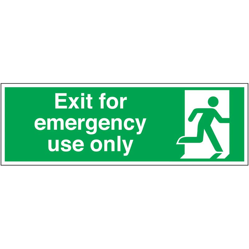 exit for emergency use only