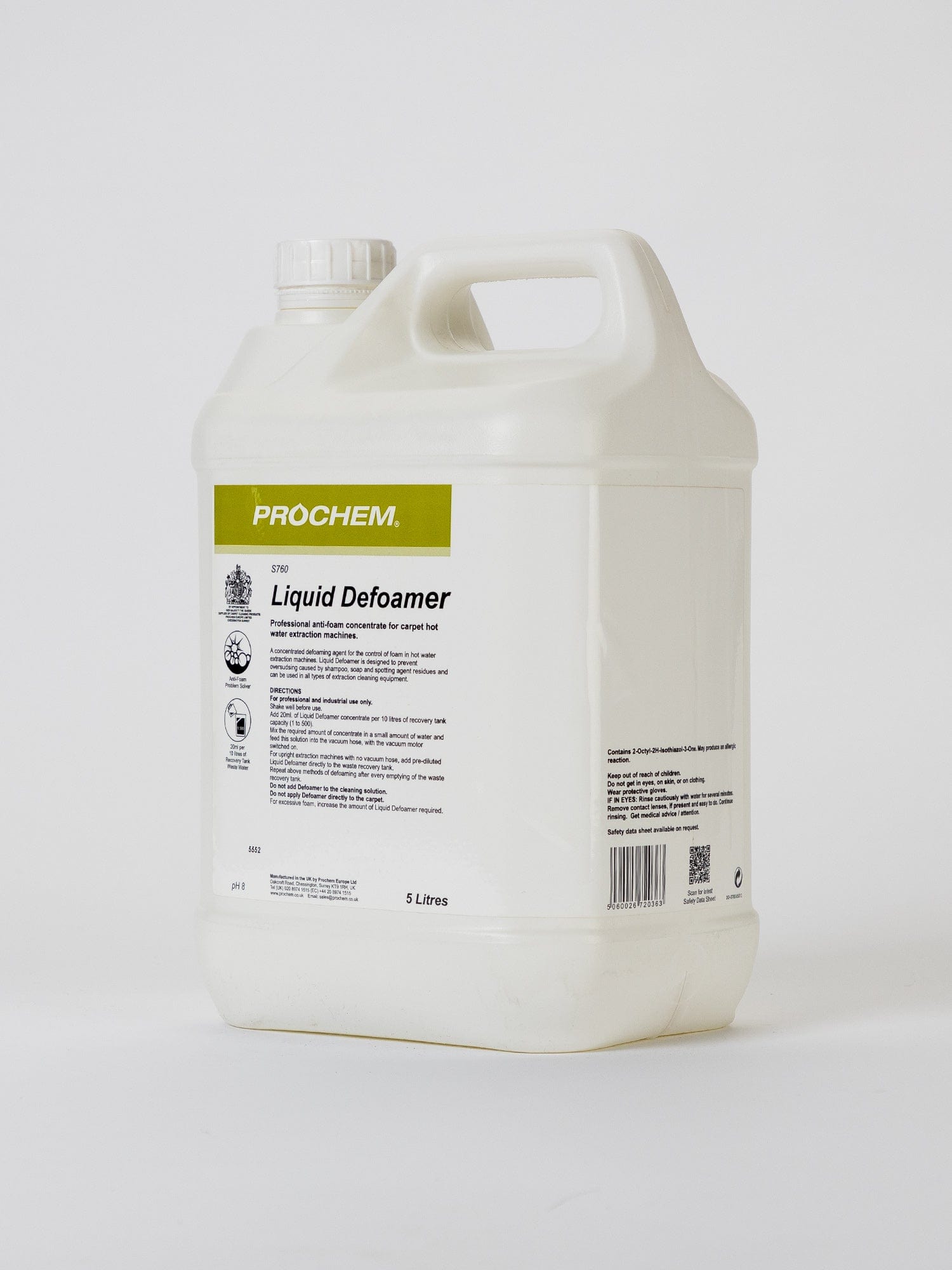 extraction machine defoamer