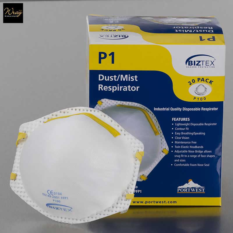 ffp1 valved dust mist respirator box