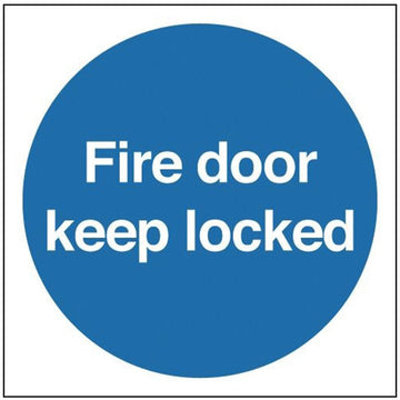 Fire Door Keep Locked Sign