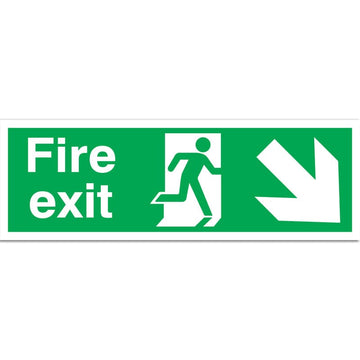 Fire Exit with running man sign -150 x 450mm