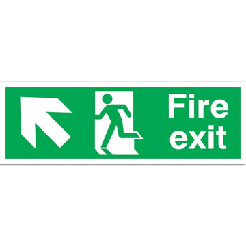 Fire Exit with running man and 150 x 450mm