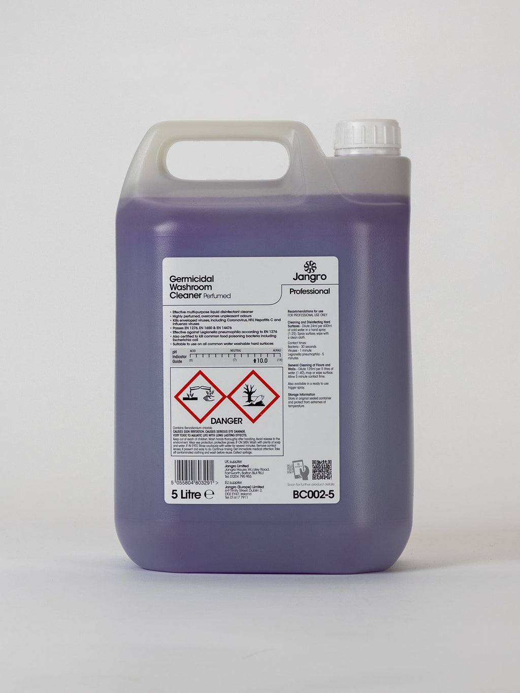 germicidal washroom cleaner perfumed