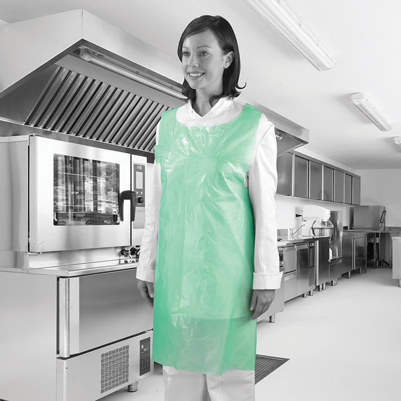 green nhs poly apron x375 model