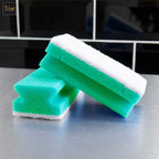 green soft sponge scourer
