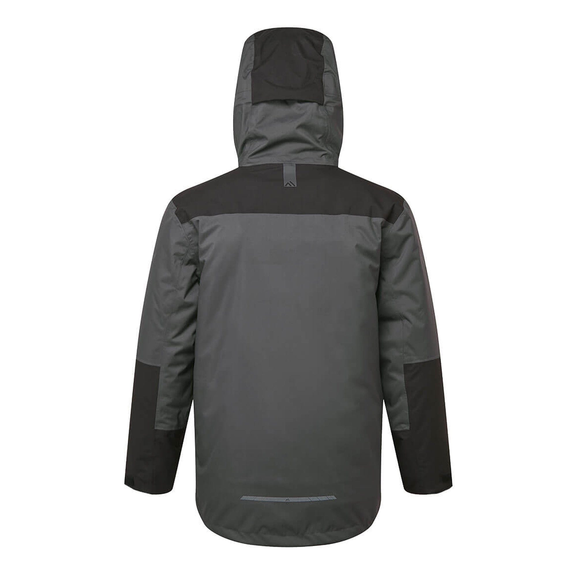 grey hooded workwear parka