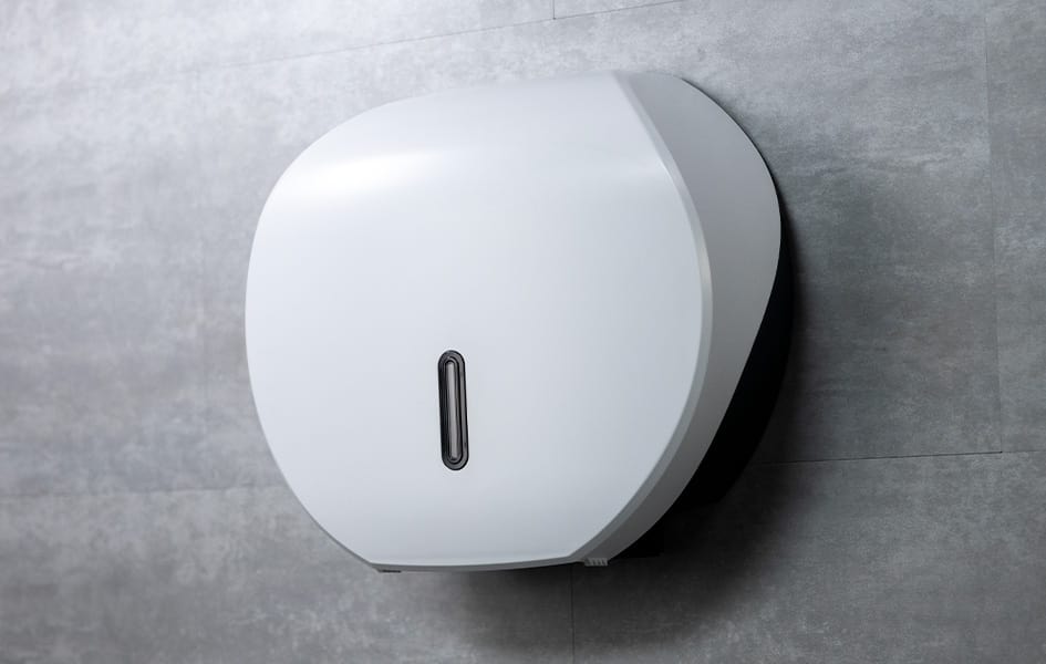 halo dispenser for washroom paper