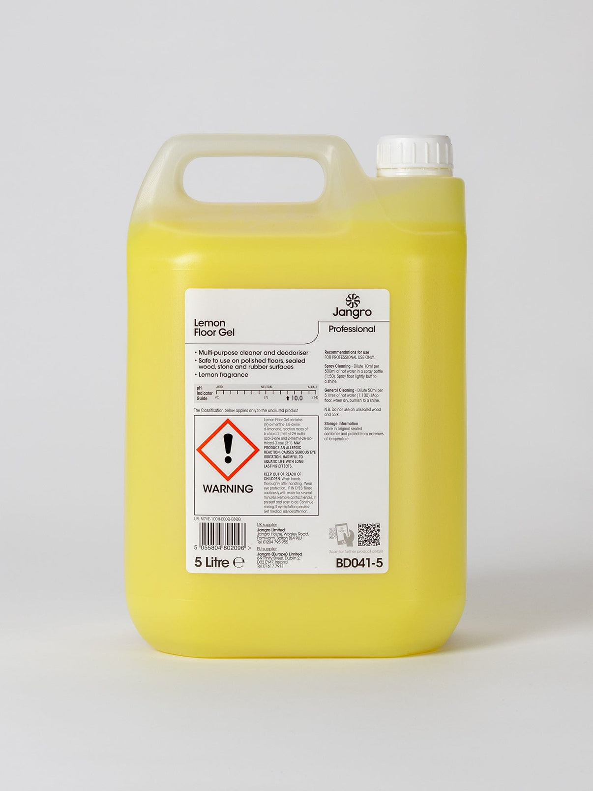 Jangro Lemon Floor Gel 5L Synthetic