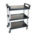 heavy duty catering trolley black