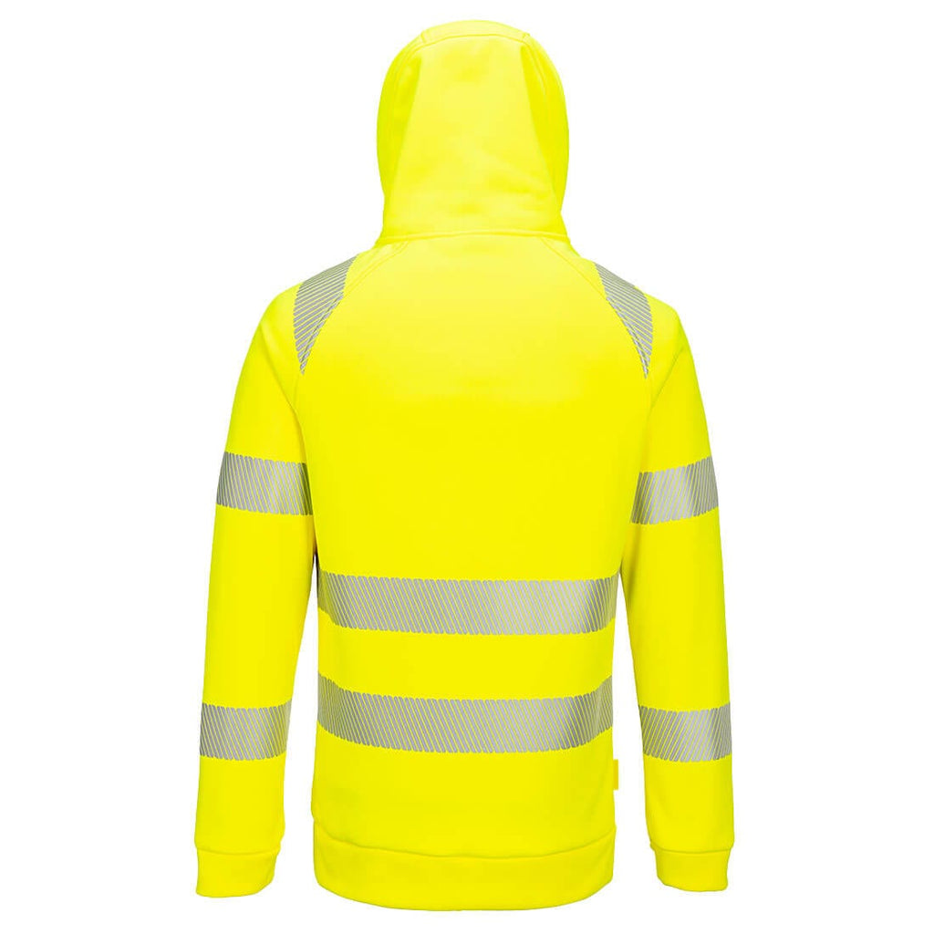 yellow hi vis winter hoodie