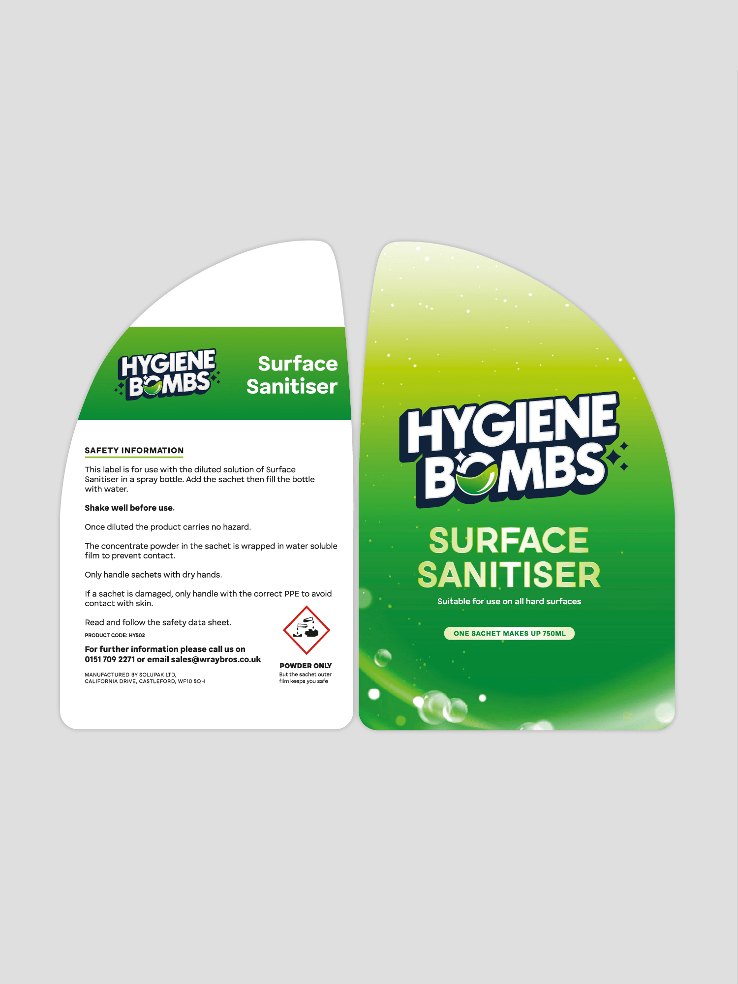 hygiene bomb surface sanitiser hy503