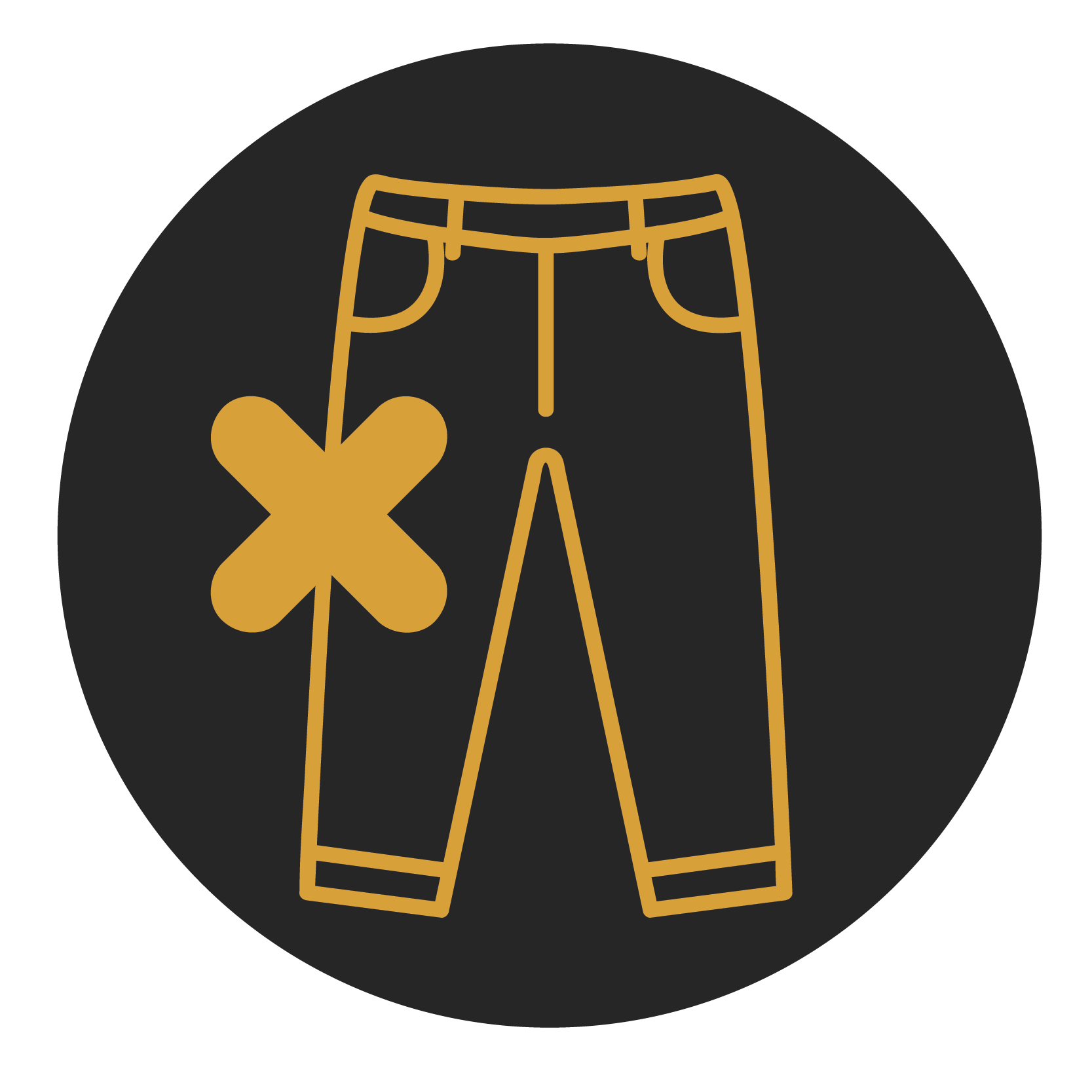 Icon-Do not wash with jeans