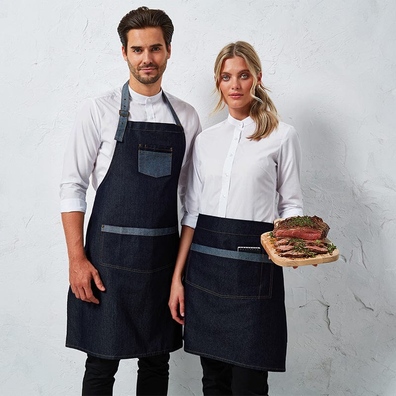 indigo black durable fashion apron pr126 models