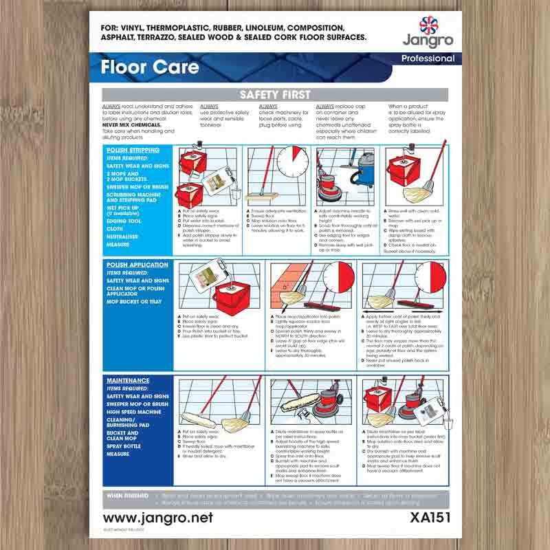 jango floor care chart