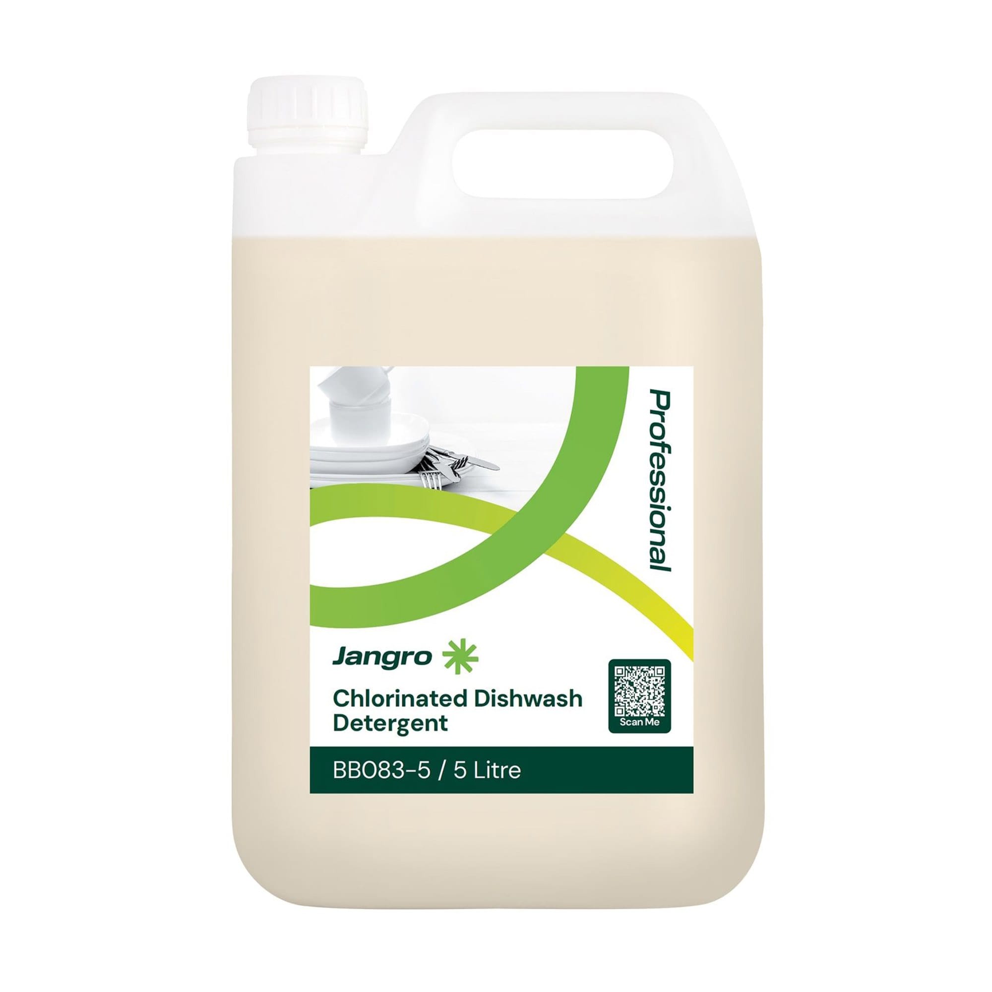 jangro chlorinated dishwash detergent 5l case 2