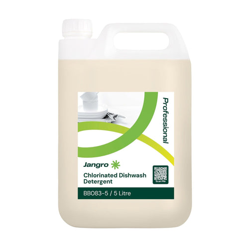jangro chlorinated dishwash detergent 5l case 2