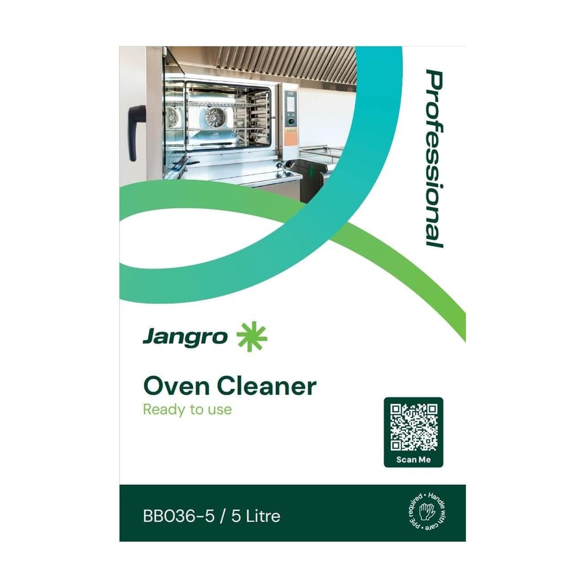Jangro commercial oven cleaner ready-to-use label