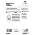 jangro concerntrated lemon detergent 5l label