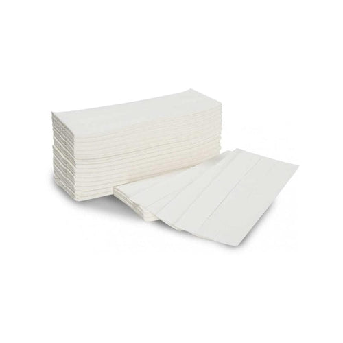 Jangro white c-fold towel 2ply towels