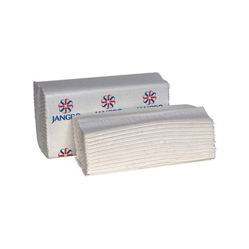 Jangro White C-Fold Towel 2ply