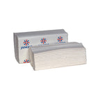 Jangro white c-fold towel 2ply
