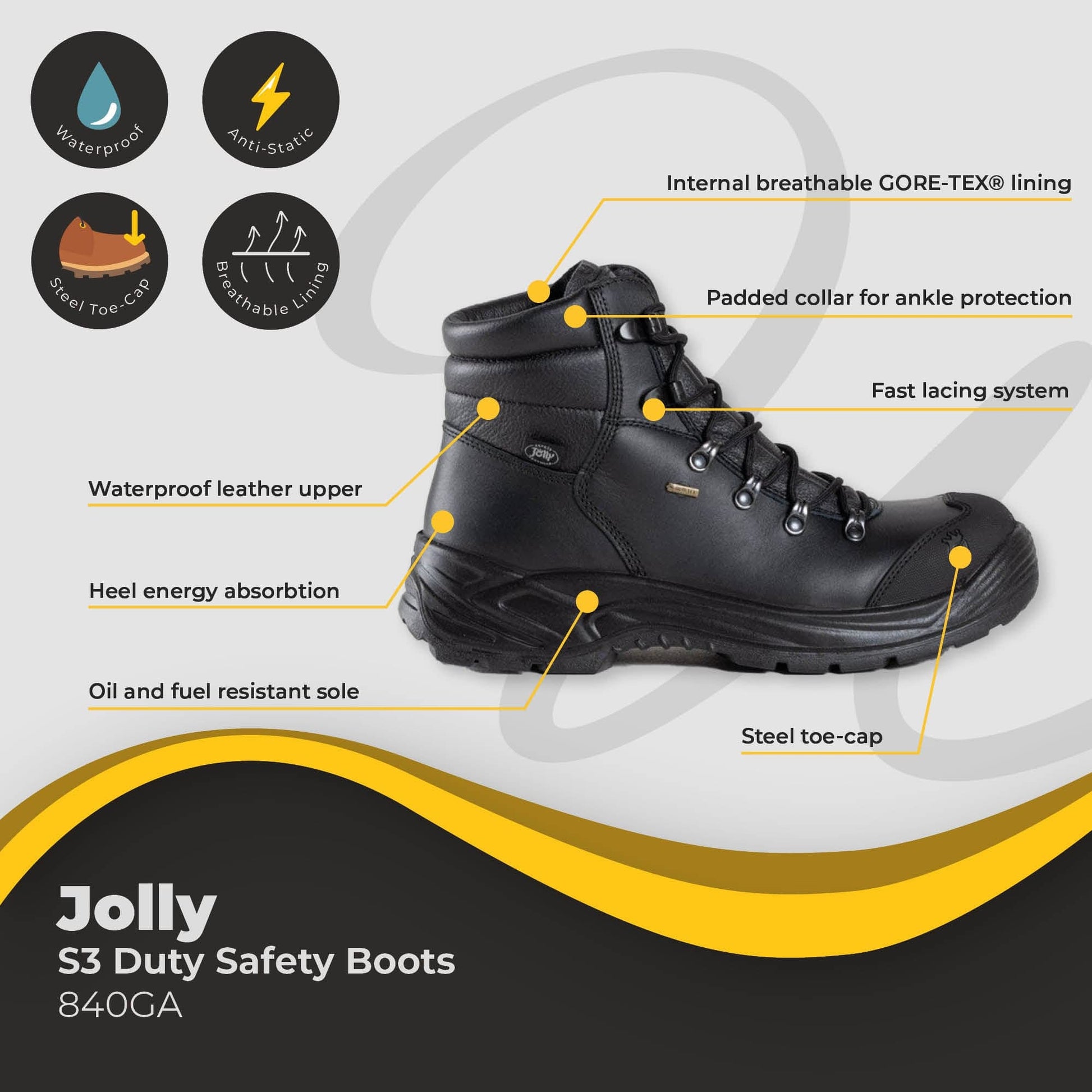 jolly boot 840ga duty boot s3