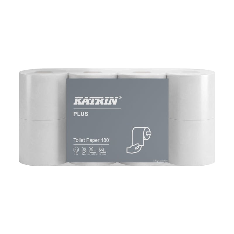 Katrin Plus Toilet Paper Roll 180 Sheets 3-Ply