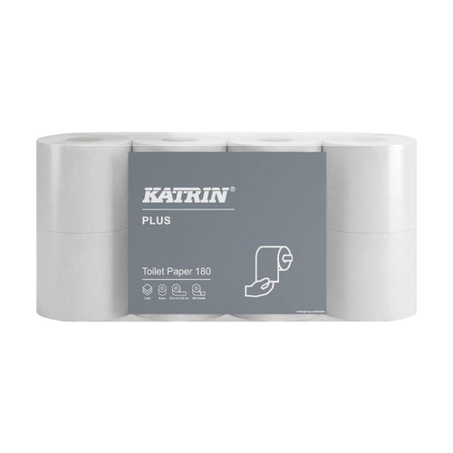 Katrin Plus Toilet Paper Roll 180 Sheets 3-Ply