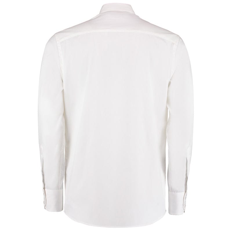 kustom kit premium fit oxford shirt white back