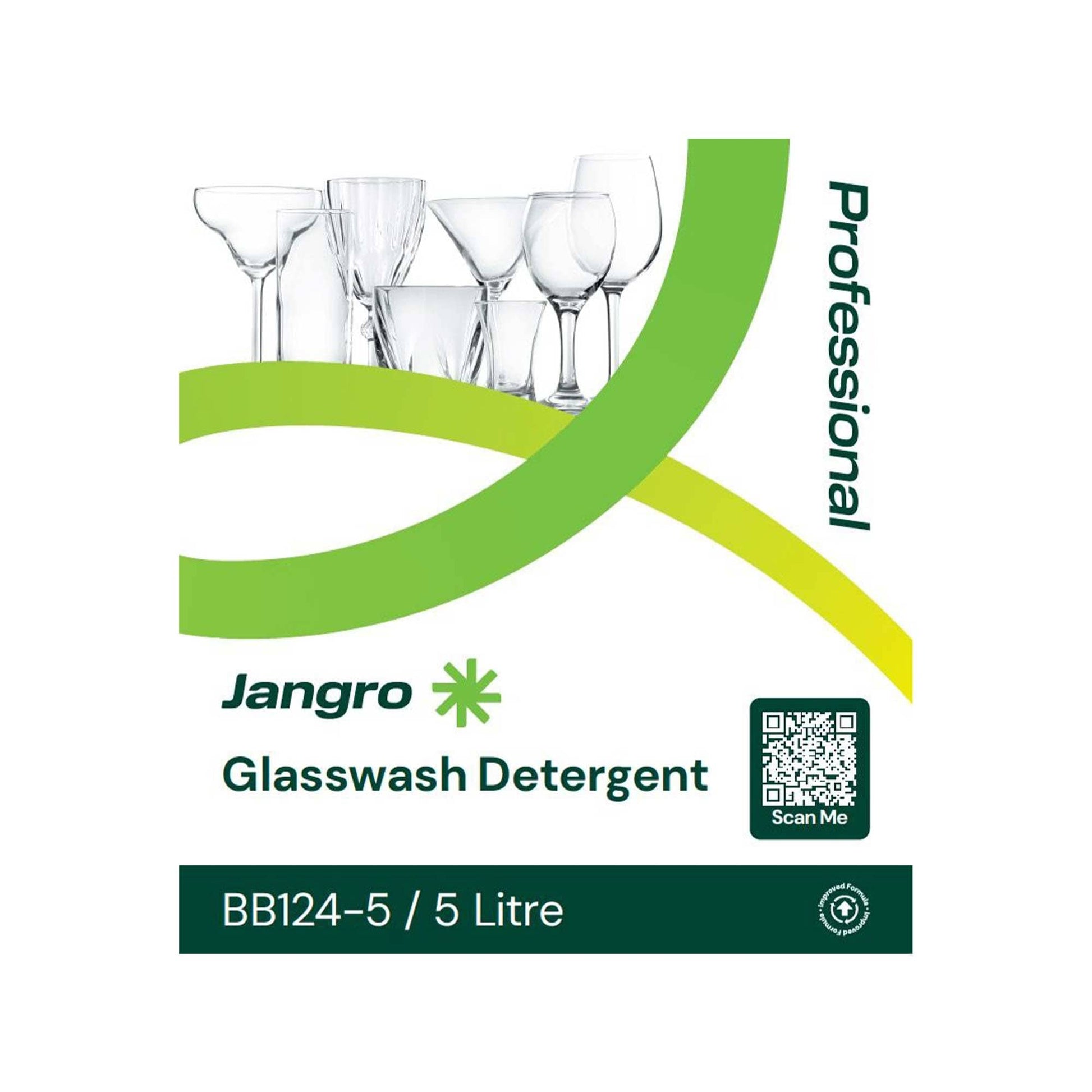 label for glass cleaning detergent bb124-5