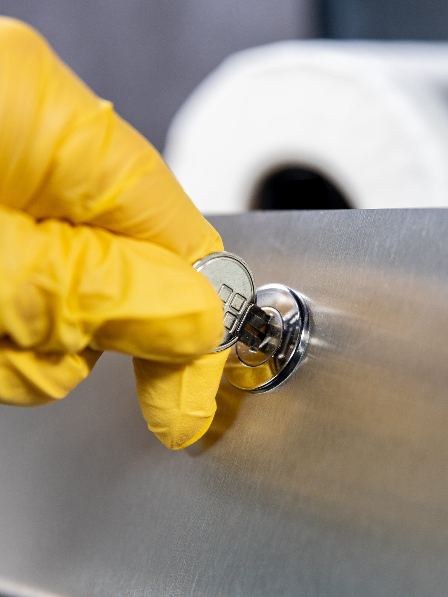 lockable stainless steel dispenser