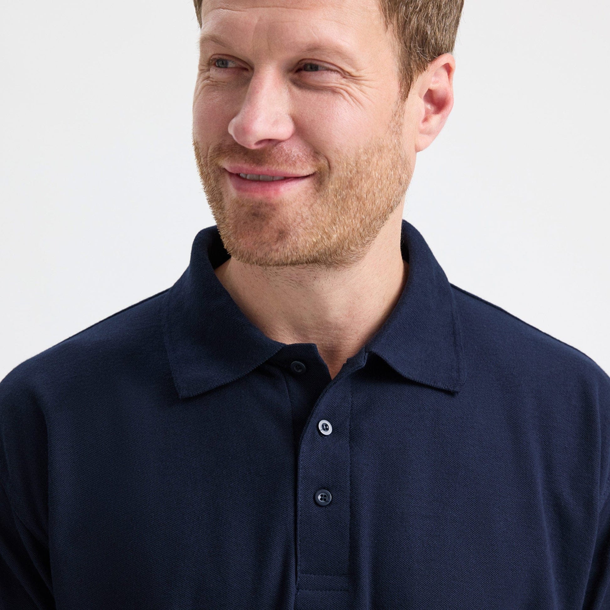 mens 3 button staff uniform polo shirt