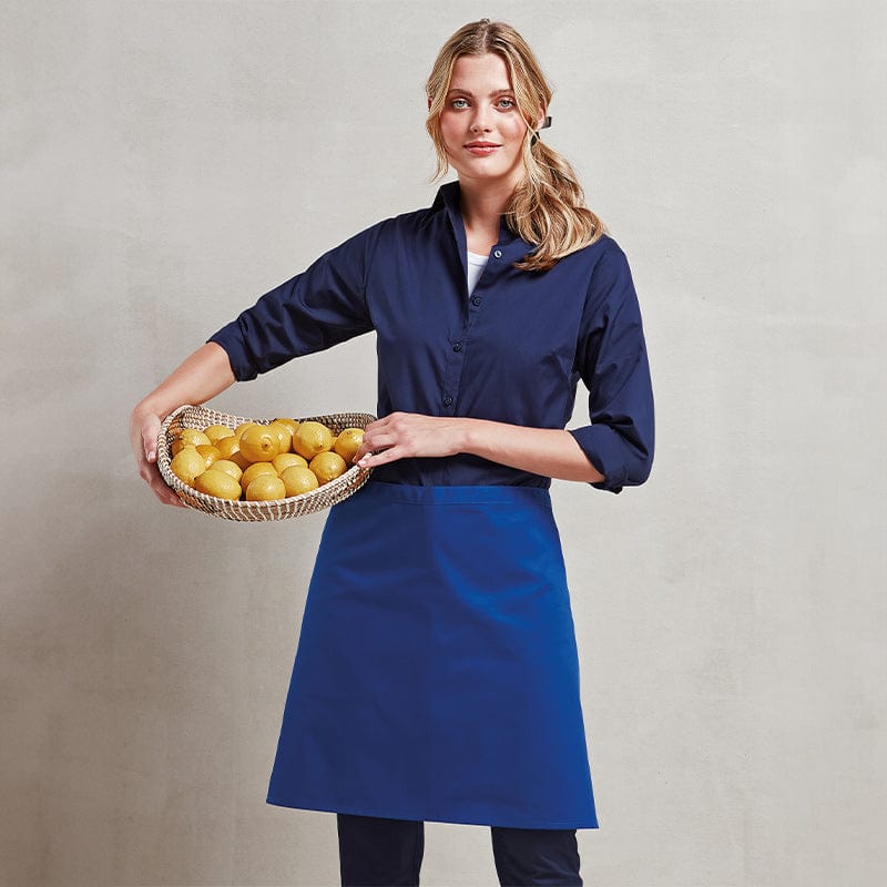 mid blue half apron pr151 model