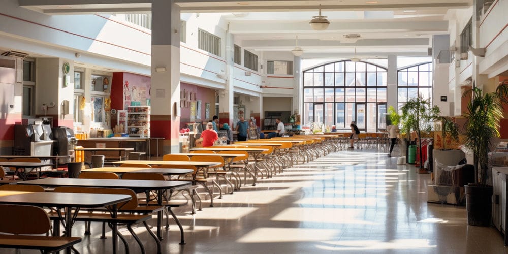 modern canteen area