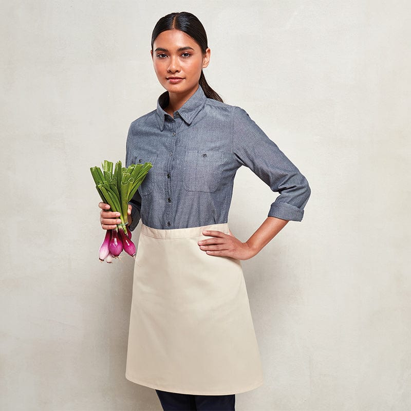 natural bar worker half apron model