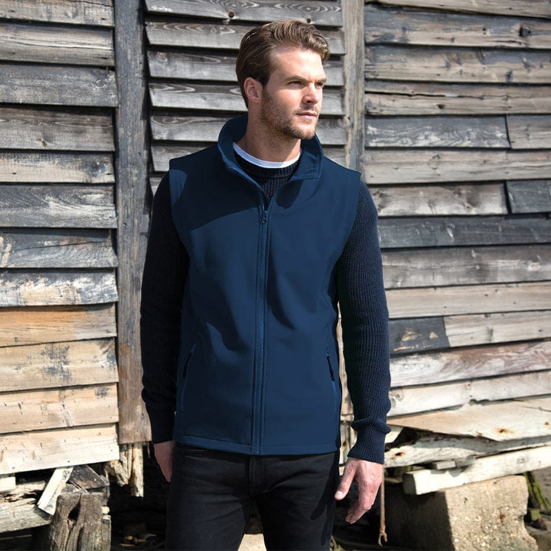 navy blue r23m result bodywarmer model