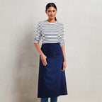 navy long bar apron pr158 model