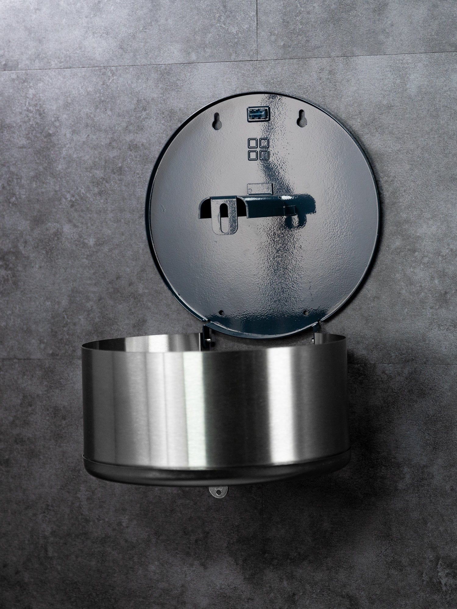 open mini jumbo stainless steel dispenser