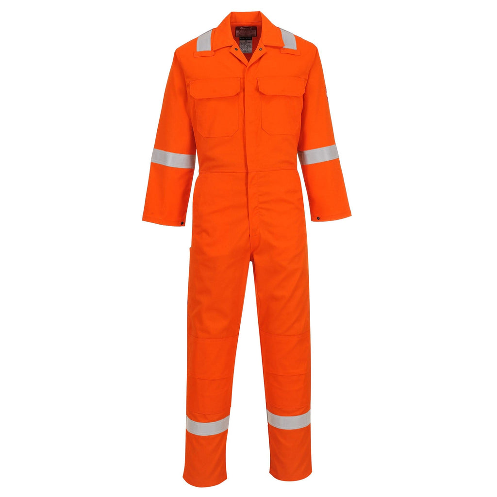 orange hi vis portwest boiler suit