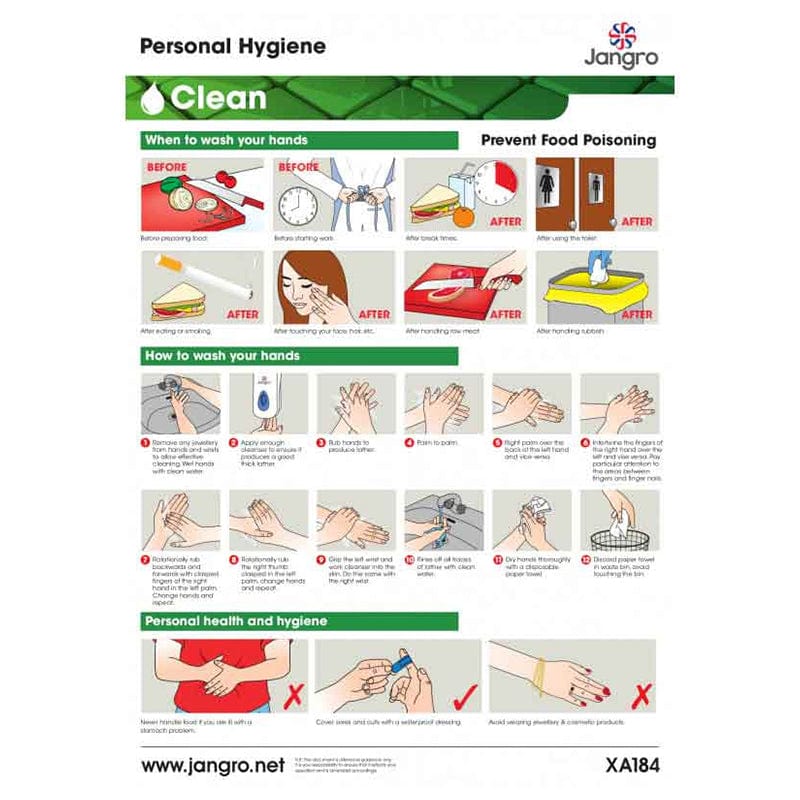 personal hygiene wall chart