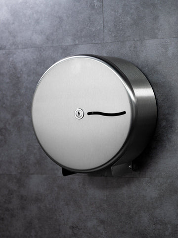Mini Jumbo Toilet Roll Dispenser Stainless Steel