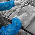 polythene oversleeves blue model 1