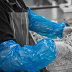 polythene oversleeves blue model 2