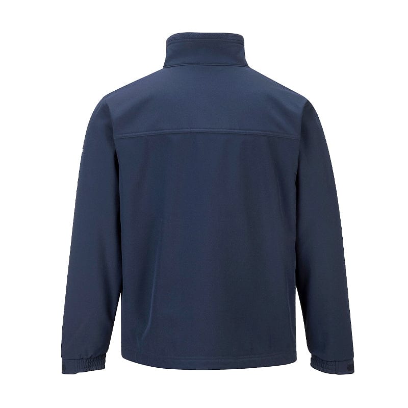 portwest 3 layer softshell jacket tk50 navy back breathable membrane
