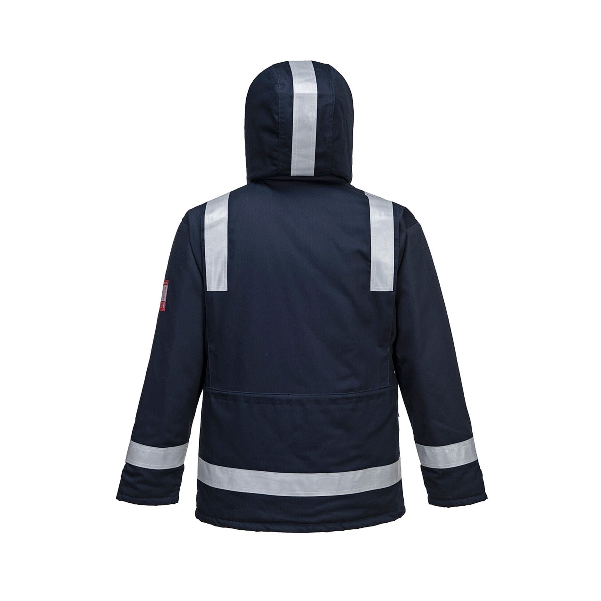 portwest bizflame anti static jacket fr59 navy reverse