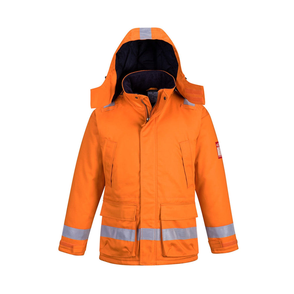 portwest bizflame anti static jacket fr59 orange