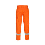 portwest bizflame lightweight trousers fr401 orange reverse