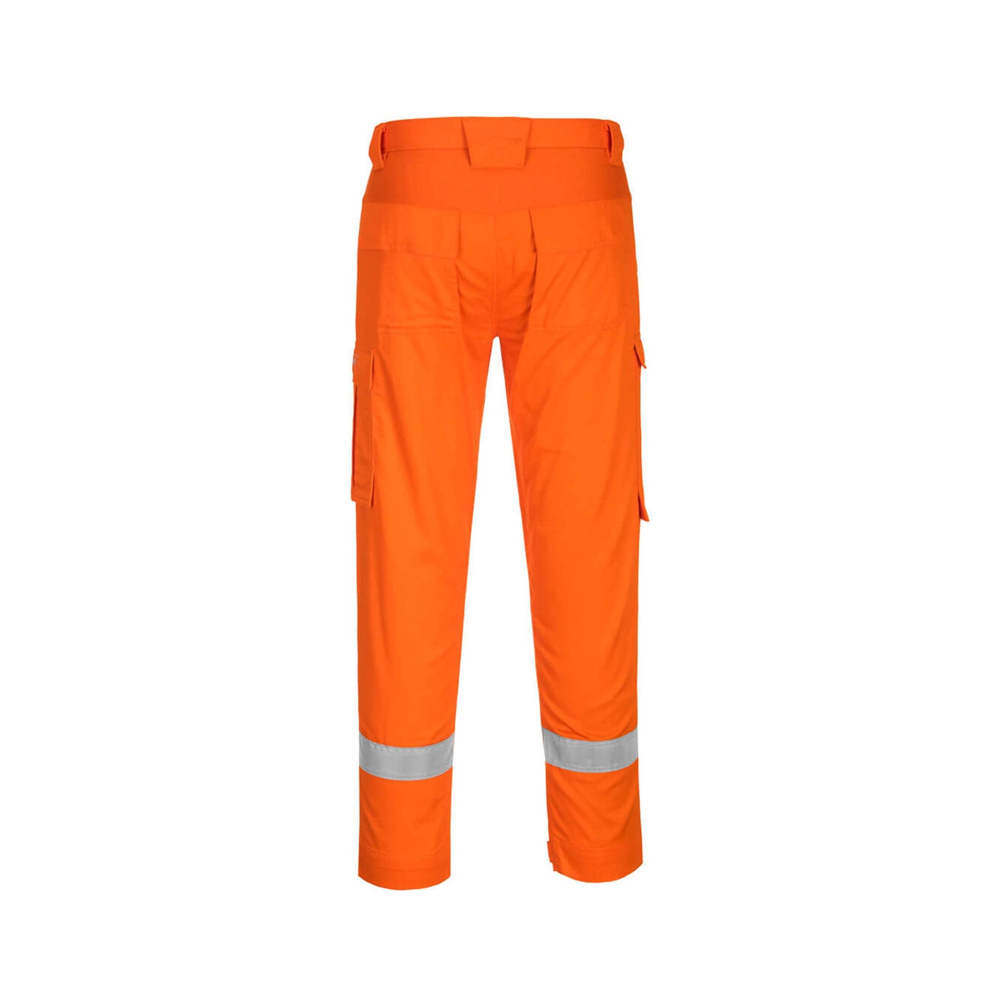 portwest bizflame lightweight trousers fr401 orange reverse